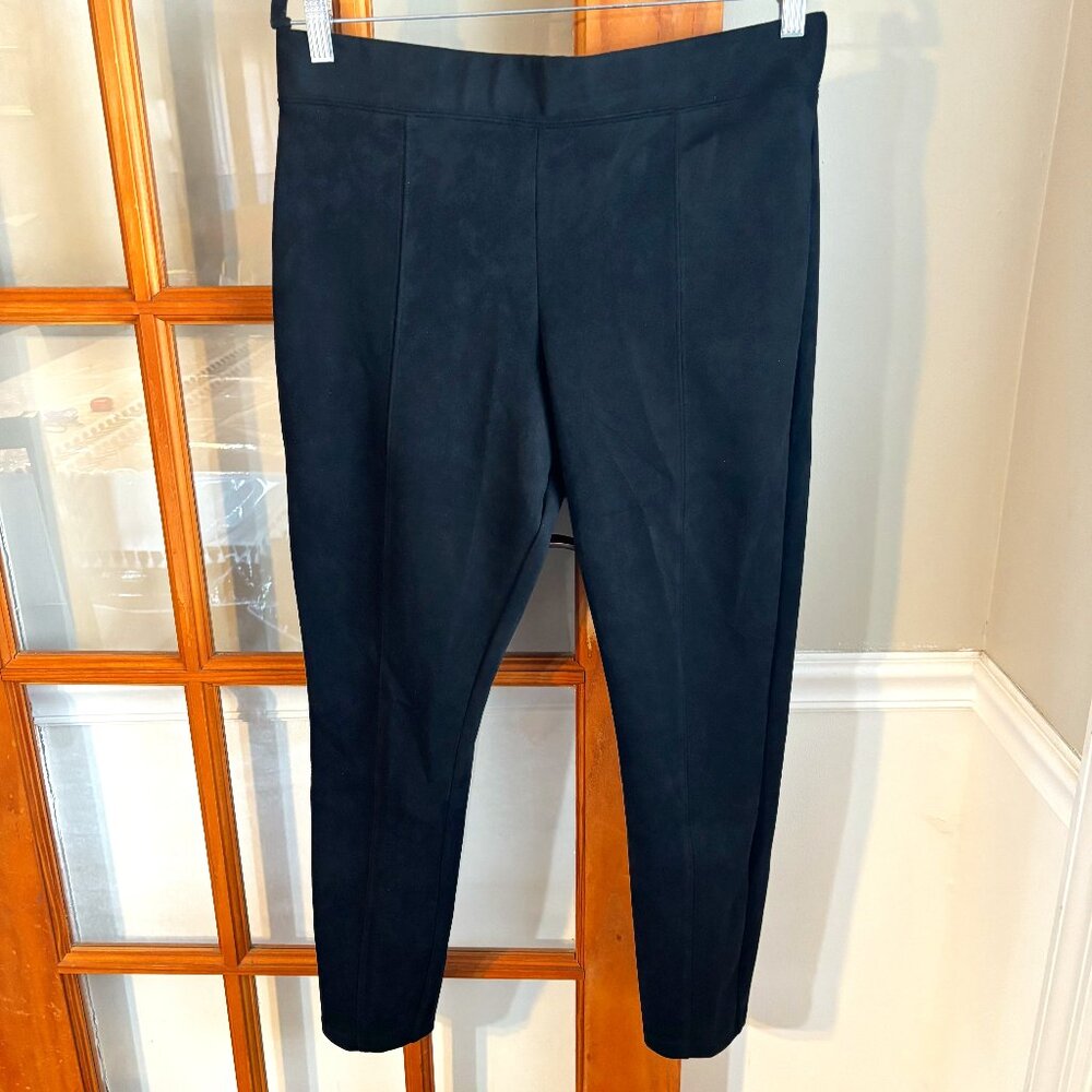 Old Navy Stevie Black Faux Suede Leggings Pants Women's/ Black SZ: Large